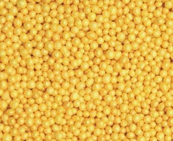 Picture of YELLOW SUGAR MINI PEARLS EDIBLE SPRINKLES X 50G